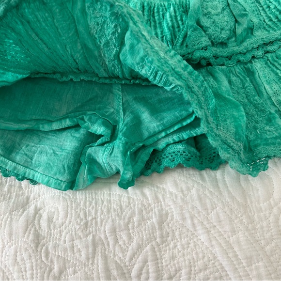 MUCHE & MUCHETTE coquette skort in emerald O/S - Picture 6 of 8